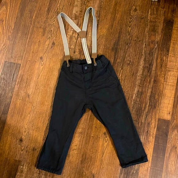 Toddler Boy’s Suspender Pants - Picture 1 of 6